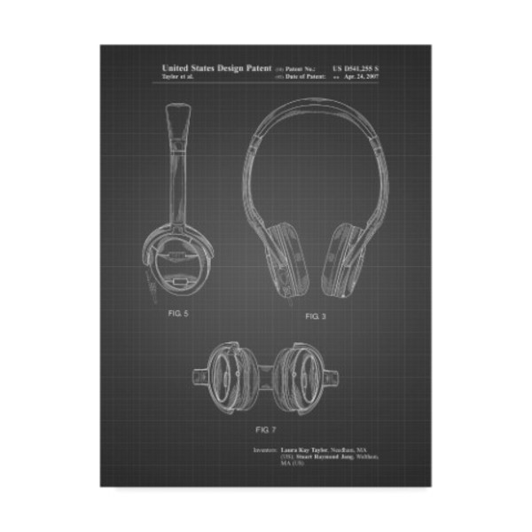 Trademark Fine Art Cole Borders 'Noise Canceling Headphones' Canvas Art, 35x47 ALI21911-C3547GG